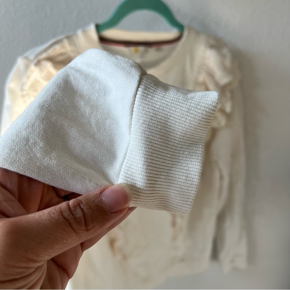 BODEN Ivory Broderie Sweatshirt - Picture 4 of 7